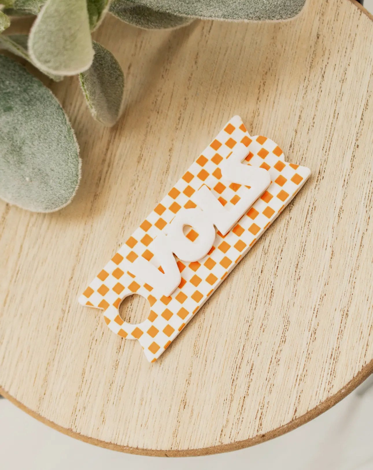 Checkered Vols Stanley Cup Topper