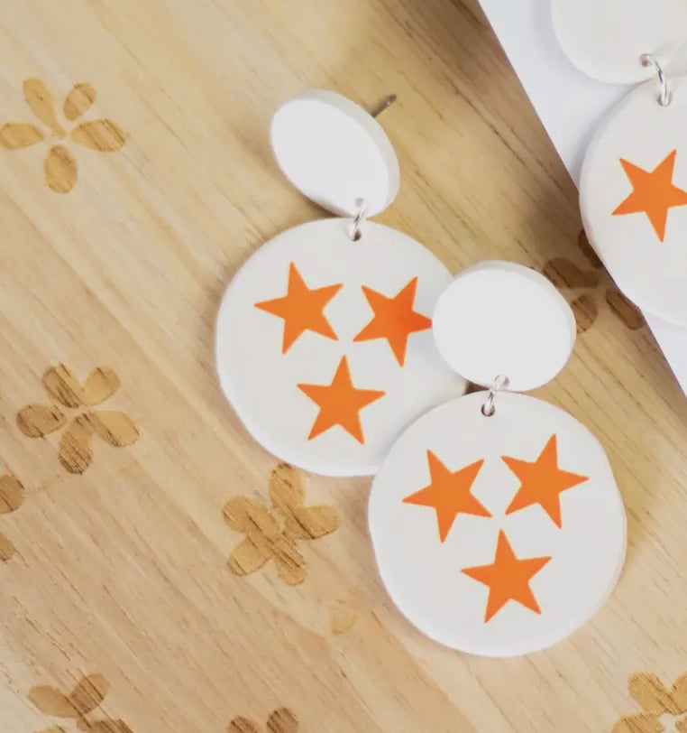 Tri Star Earrings